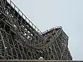 Train sur le parcours de Mean Streak.