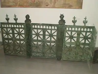 Grille en bronze, Mediana, IVe&nbsp;siècle.