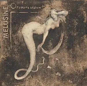 Mélusine (1900), gypsographie sur papier Japon, 20 × 13 cm, Paris, BnF.