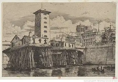 La Pompe Notre-Dame, 2e&nbsp;état, Paris, BnF.