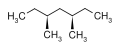 Le stéréoisomère méso du 3,5-diméthylheptane.