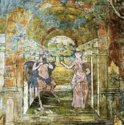 Pan, le dieu des bergers et des troupeaux.