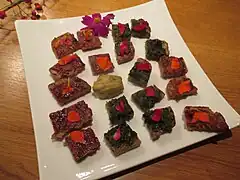 Mise en bouche fleural