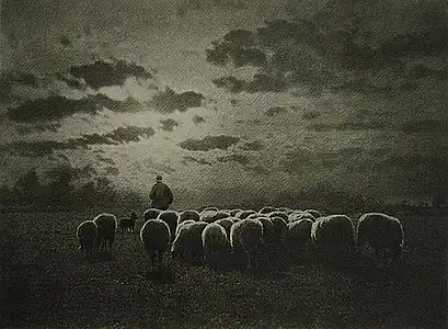 Misonne's Au Coucher du Soleil, in : Camera Notes&nbsp;(en), juillet 1901.