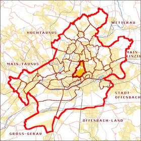 Localisation de Westend