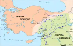 Campagnes musulmanes en 637-638.