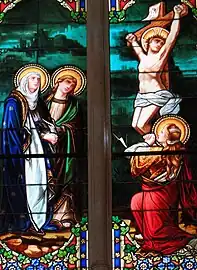 Calvaire avec la Vierge, sainte Marie Madeleine et saint Jean.