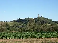Le village vu depuis la D3.