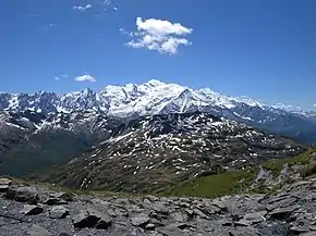 Massif de Pormenaz et Mont-Blanc
