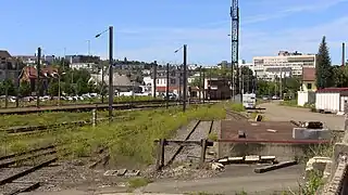 Gare SNCF de Montbéliard direction Belfort.