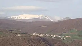 Vue du sommet du mont Pozzoni.