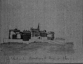 Montigny, dessin du XIXe siècle par Pernot.