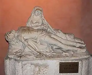 Montluçon, église Saint-Pierre, pietà du XVe&nbsp;siècle.