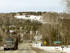 Approche sud du village de Montpellier.