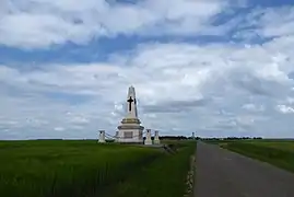 Vue depuis la route départementale, en juin 2018.