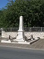 Le monument aux morts de Foncaude (août&nbsp;2011).
