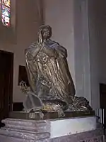 Monument funéraire de Casimir Wicart, dans la cathédrale de Laval.