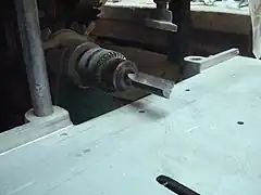 Nez d’une mortaiseuse à mèches.