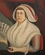 Mrs. Pollycarpus Edson (Lucy Eaton) 1791 huile sur toile  27¾ x 23 inches Vose Galleries, Boston, Massachusetts