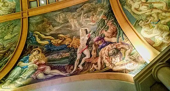 Détail d'un plafond des Galerías Pacífico&nbsp;(es) à Buenos Aires.