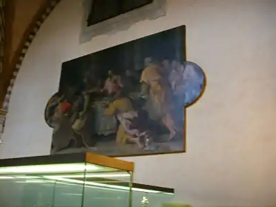 Partie restée intacte du  cenacolo d'Alessandro Allori.