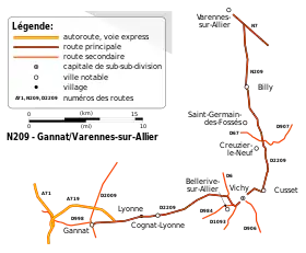 Carte de la route.