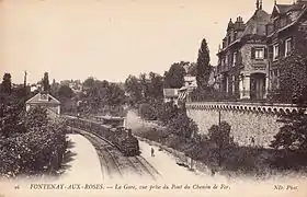 La gare au début du XXe&nbsp;siècle.