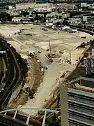Chantier de la gare, à la fin mai 2017.
