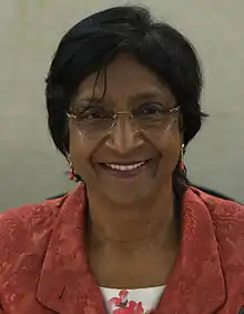 Portrait de Navanethem Pillay en 2014.