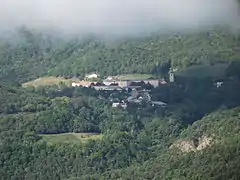 Notre-Dame du Laus depuis la colline d'Avançon