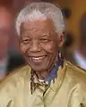 Nelson Mandela (1996), président de la République d'Afrique du Sud.
