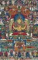 Thangka avec Prajnaparamita. Représentation népalaise de la fin du XVIIe&nbsp;siècle.