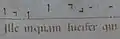 Notation musicale religieuse, Italie, XIe&nbsp;siècle.