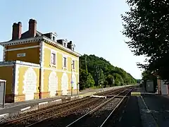 Les voies en direction de Périgueux.