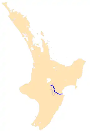 Réseau de la rivière Ngaruroro.