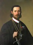 Portrait de Nićifor Dučić, 1874, collection de l'Académie serbe des sciences et des arts