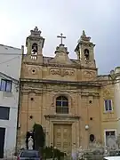 Façade de l'église Notre-Dame-de-la-Divine-Grâce de Marsa