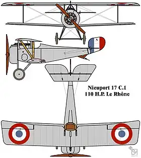 vue en plan de l’avion