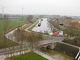 Het Nieuw Bedelf (links) en het kanaal Plassendale-Nieuwpoort