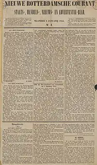 Image illustrative de l’article Nieuwe Rotterdamsche Courant