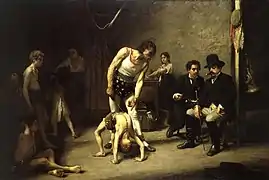 La Famille d'acrobate et le directeur du cirque (1878)