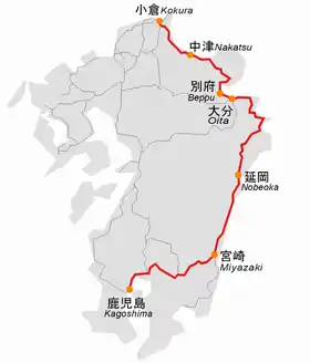 Voir la carte de la ligne.