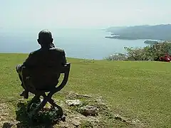 Baie d'Oracabessa&nbsp;(en) depuis la villa voisine Firefly Estate de Noël Coward