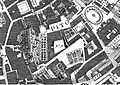 La colline du Capitole et le palais Caffarelli dans la topographie de Nolli (1748).