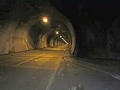 Le tunnel du Cap-Nord reliant l'île et le continent