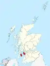 Localisation du&nbsp;North Ayrshire en&nbsp;Écosse