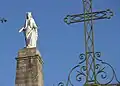Statue de la Vierge Marie à proximité de l'Ermitage du Mont Cindre.