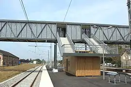 Vue de la nouvelle passerelle.