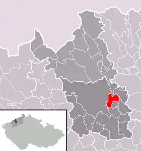 Localisation de Obrnice