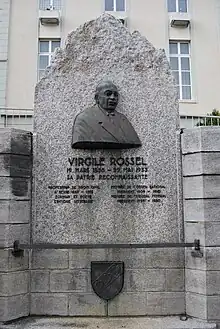 Monument de Virgil Rossel à Tramelan.
